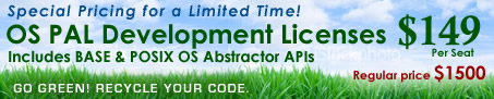 OS PAL Development Licenses - $149 Per Seat For A Limited Time!